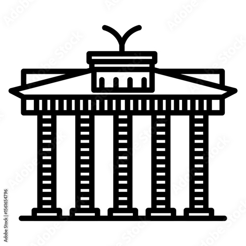 Brandenburg Gate Icon
