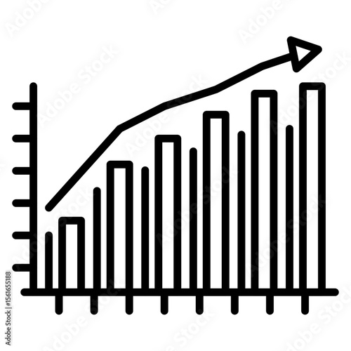 Escalating Bar Graph Icon