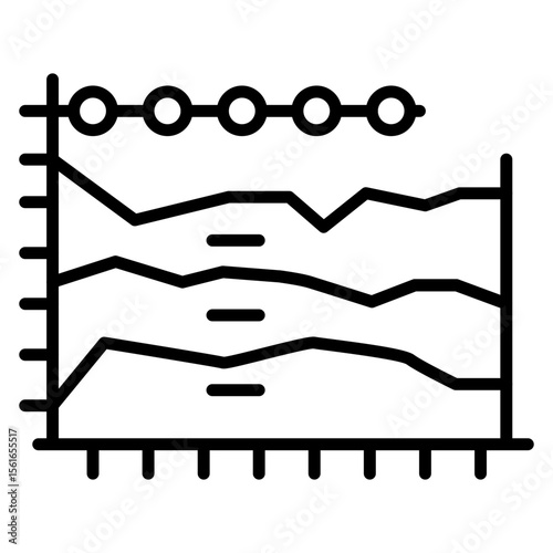 Stacked Graph Icon