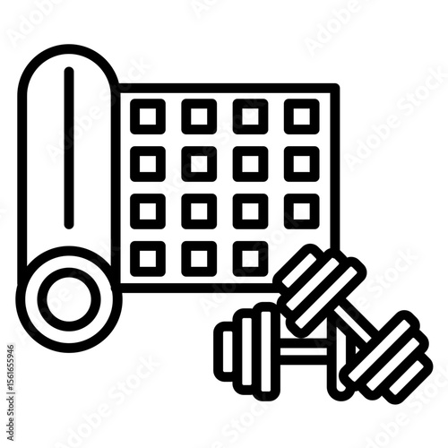 Gym Carpet Icon