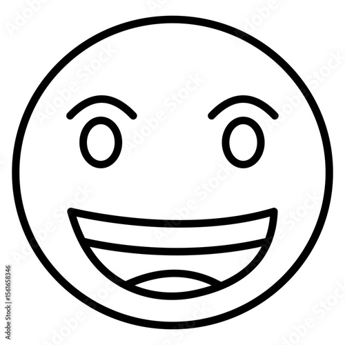 Beaming Face with Smiling Eyes Icon