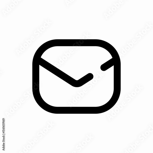 mail envelope message send icon vector sign