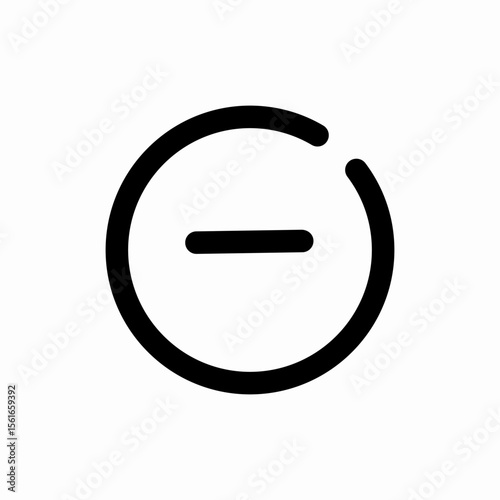minus remove subtract delete icon vector sign