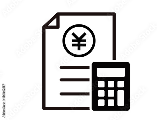 money icon 33 : yen , currency, cash, finance, calculator,money, number, numbers, mathematics, office, hand, calculate, accounting, financial, math, buttons