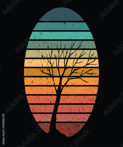 Stained glass window design with symbolic circular patterns and artistic illustration