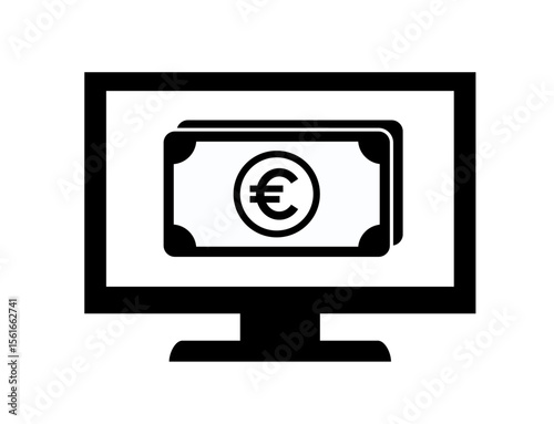 money icon 29 : money, finance, logo, computer, monitor, screen, flat, pc, desktop, euro