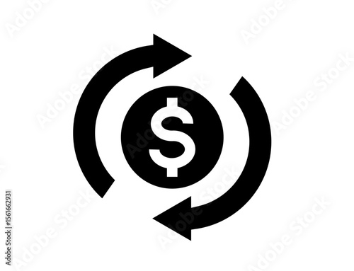money icon 22: dollar, symbol,icon, currency , button, symbol, sign, cash, arrow, finance, 