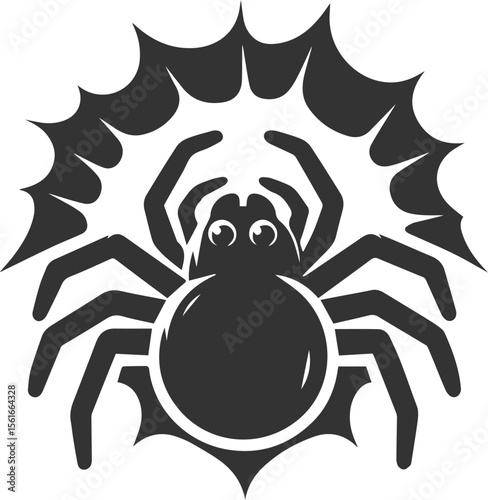 Spider vector silhouette