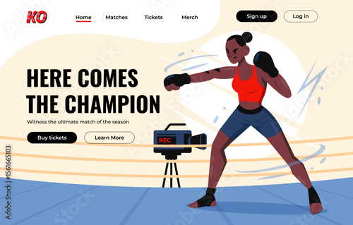 Mixed Martial Arts Cartoon Template
