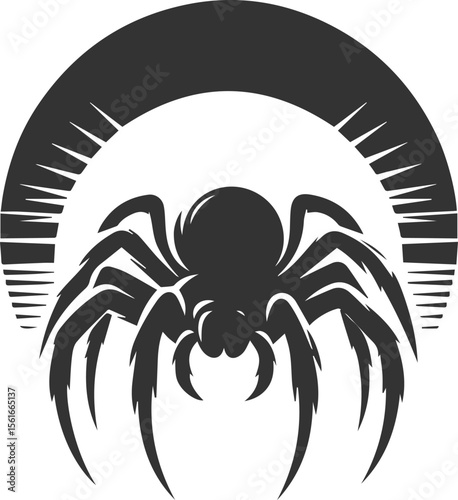 Spider vector silhouette