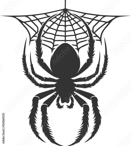Spider vector silhouette