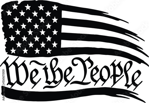 We The People svg American Flag SVG