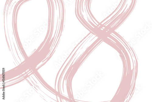 Abstract  pink circular brush stroke vector background. Design illustration for decoration, wall decor, wallpaper, cover, banner