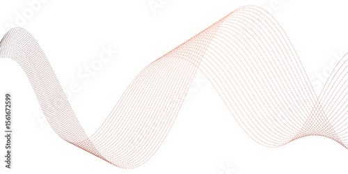 Abstract wave line for banner wallpaper background with wave design. Futuristic technology and wave pattern.