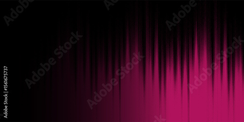 Stipple pattern, red dotted geometric background. Stippling, dotwork drawing, shading using dots. Pixel disintegration, random halftone effect.