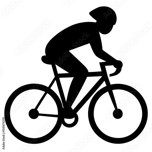Person Riding Bicycle Silhouette