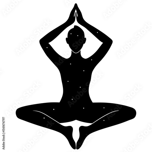 Yoga Pose Silhouette