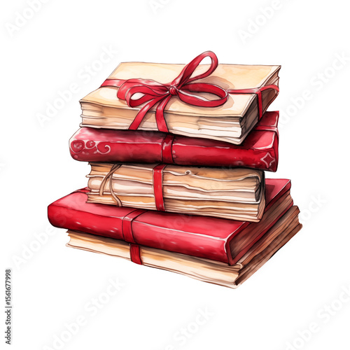  Vintage stack of old books