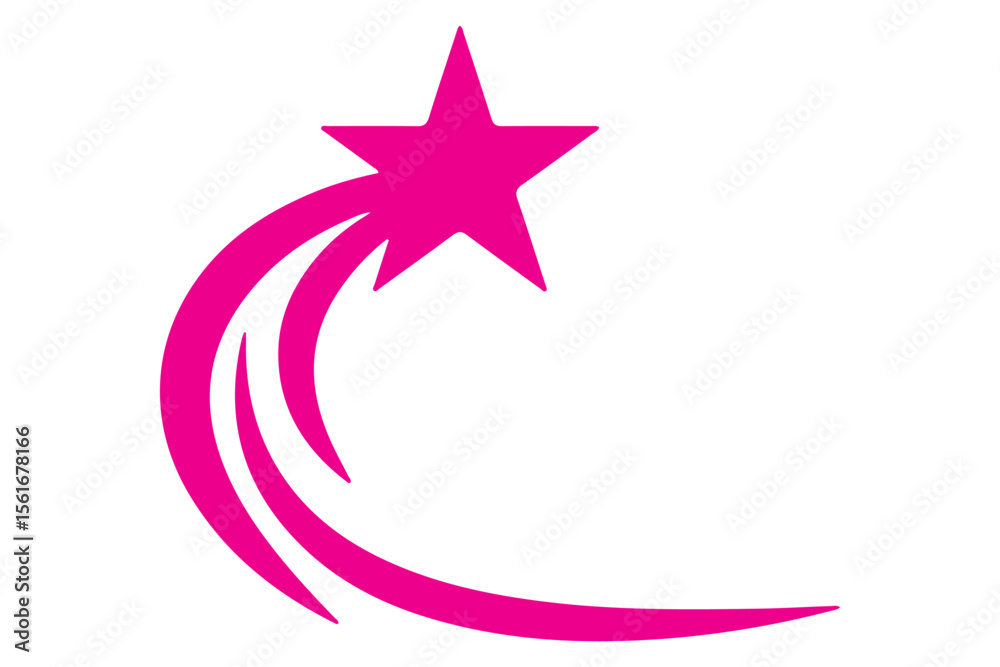 Obraz premium Shooting Stars Vector Illustration Design
