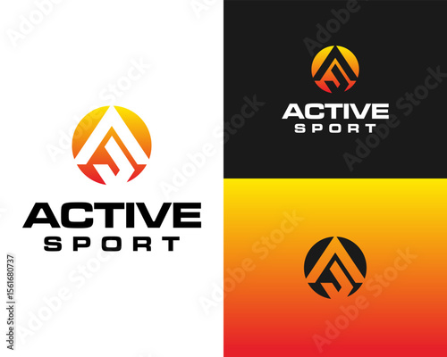 Active Sport Modern Logo for Fitness and Athletic Branding