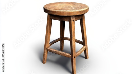Tall stool furniture cutout, PNG format