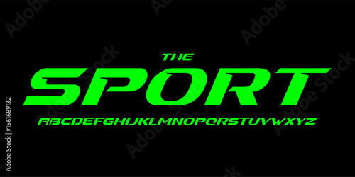 Racing tech font, sharp italic alphabet, cyber automotive letters, edgy esport typeface for dynamic fast logo, headline poster, futuristic typography, powerful urban typographic design. Vector typeset