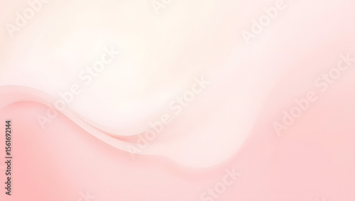 Pale pink background with soft textures and gentle curves.