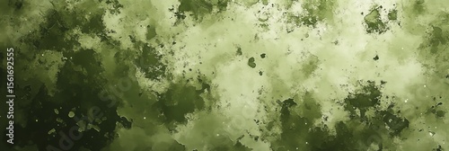Distressed Military Backdrop with Abstract Grunge Pattern in Textured Green and Dirty Style