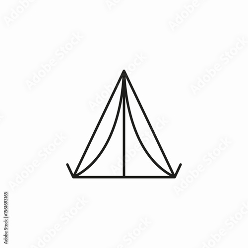 camping tent shelter icon sign vector
