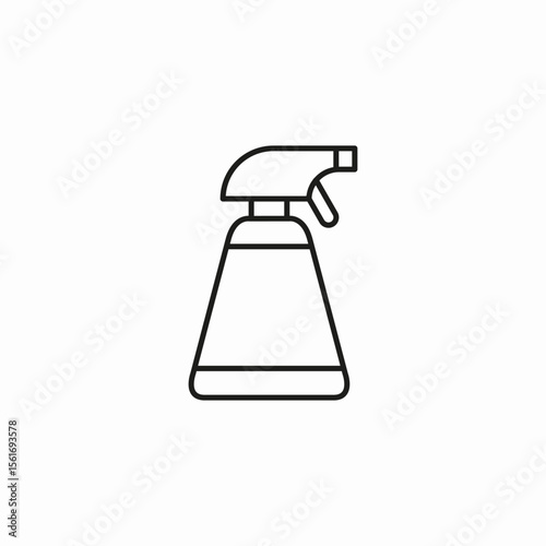 cleaning spray bottle icon sign vector