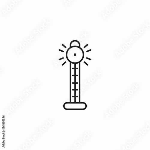 fairground ride tower icon sign vector