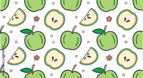 Cute adorable food's seamless pattern background vector design