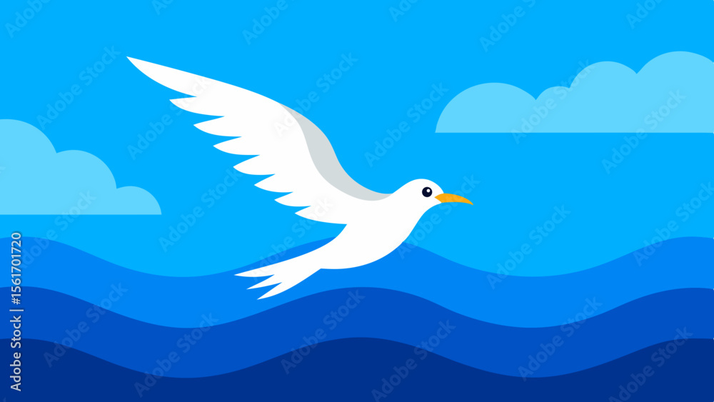 Obraz premium dove in the sky