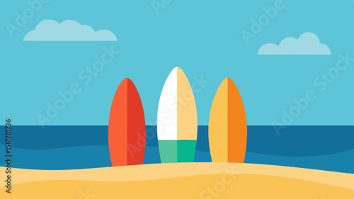 surfboard on the beach