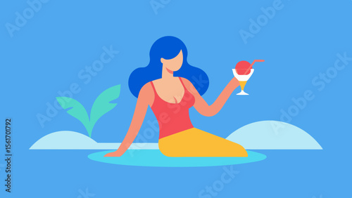 girl in the sea