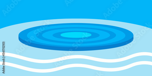 blue water ripples