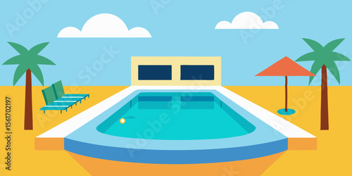 swimming pool in a hotel
