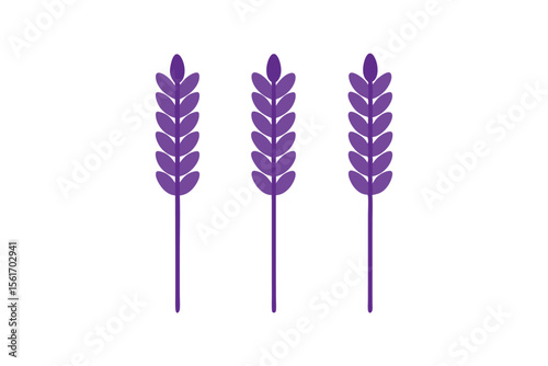 Elegant abstract pattern of neat aligned purple lavender lines