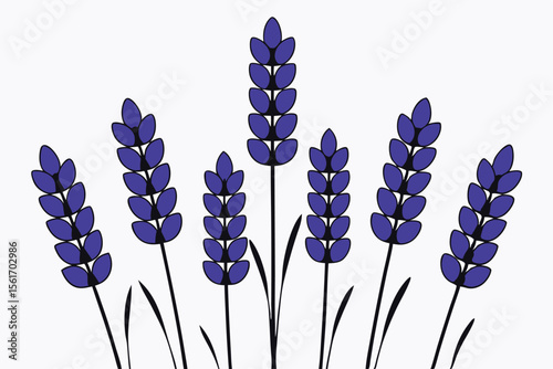 Abstract pattern of neatly aligned purple and lavender lines