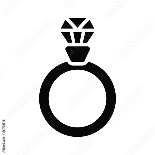 Check out this latest glyph icon of diamond ring