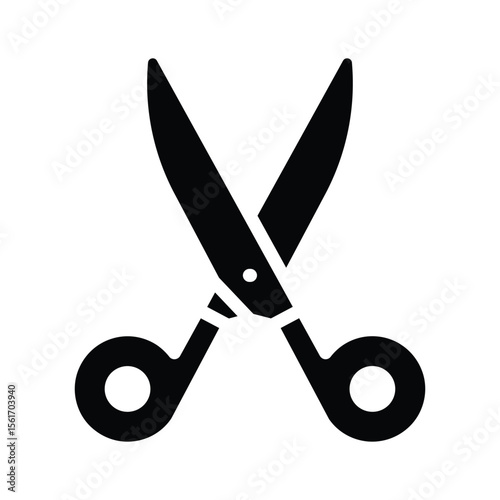 Easy to use glyph style icon of tailor scissors
