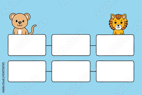Collection of african wildlife animals including lion tiger elephant giraffe zebra and bear