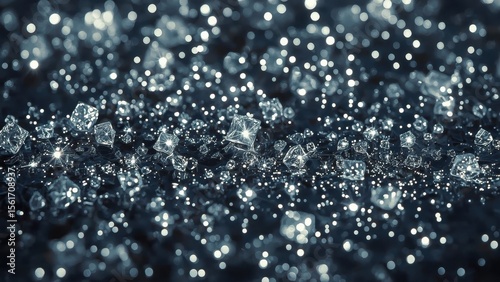 Texture of sparkling diamond crystals pattern glittering luxury jewelr