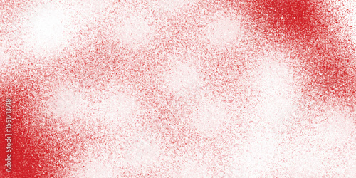 White textured haze cloud on a red canvas background


