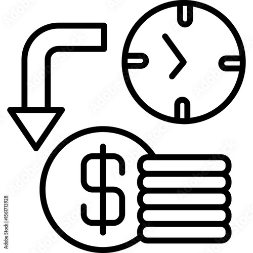 Time Is Money Icon