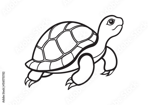 Turtle Silhouette, Turtle Vector, Turtle Icon Illustration