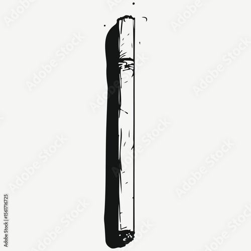 cigarette sketch illustration vector