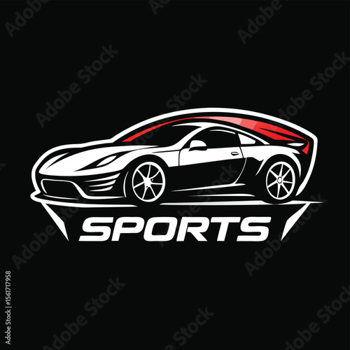 Sport Car Logo. Automotive, Car Showroom, Car Dealer Logo Design Vector