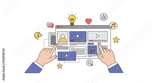Visualizing Digital Content Creation and Online Engagement Strategies for Business Growth