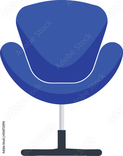 Designer chair vector art illustration